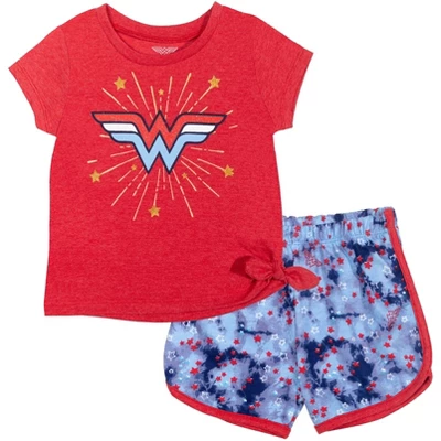 DC Comics Justice League Wonder Woman Graphic T-Shirt & Shorts Wonder Woman - Image 9
