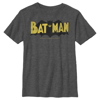 DC COMICS Boy's Batman Logo Vintage T-Shirt - Image 4