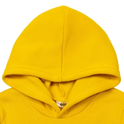 DC Comics Justice League Batman Toddler Boys Fleece Fleece Pullover Hoodie Yellow - Image 2